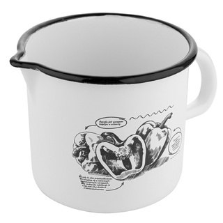 Kubek emaliowany prosty Emalia Polska Pleszew Bell 12cm 1,24 l