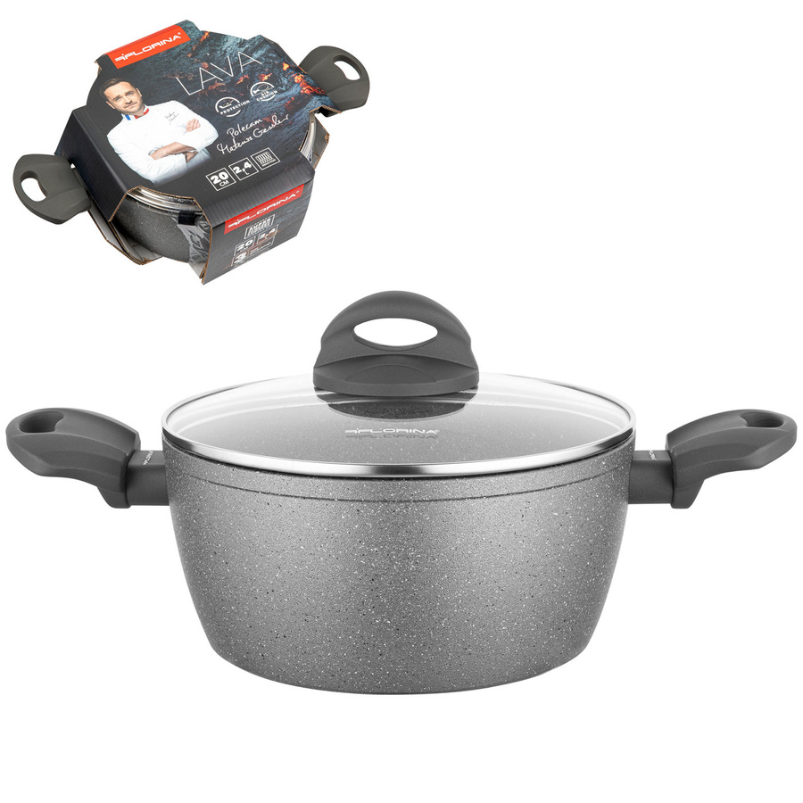 Zestaw garnków kamiennych Lava Stone by Mateusz Gessler 2,4 l i 4 l i 1,5 l