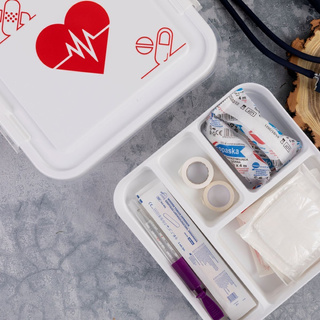 Organizer pojemnik na leki Praktyczna 25 x 26 x 11 cm