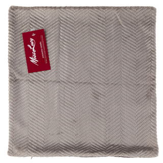 Poszewka na poduszkę Miss Lucy Metallic 40 x 40 cm szara
