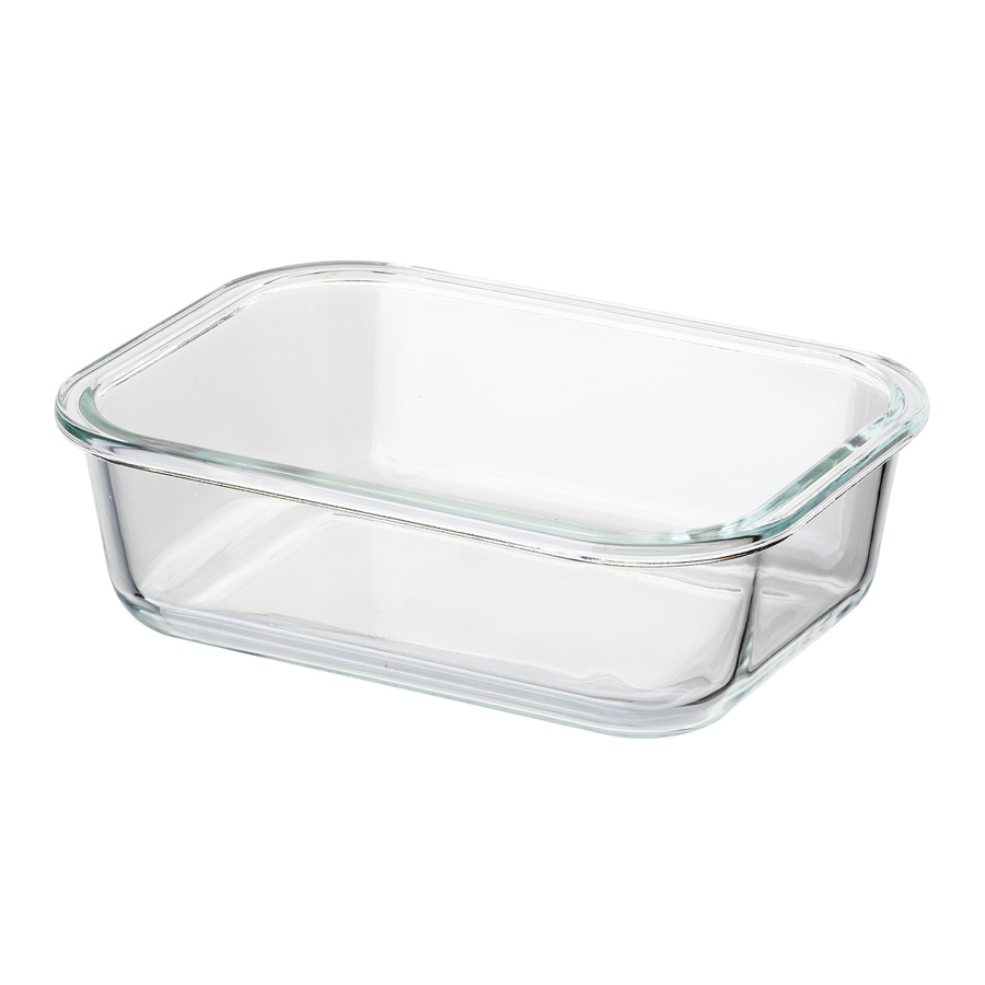 Szklany pojemnik z bambusową pokrywką Florina Clavato 1040 ml prostokątny