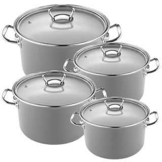 Zestaw garnków emaliowanych Primario 16/18/20/22cm Emalia Pleszew