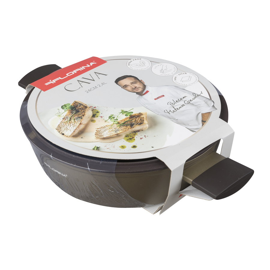 Patelnia aluminiowa głęboka Florina Cava 24cm 2,4l