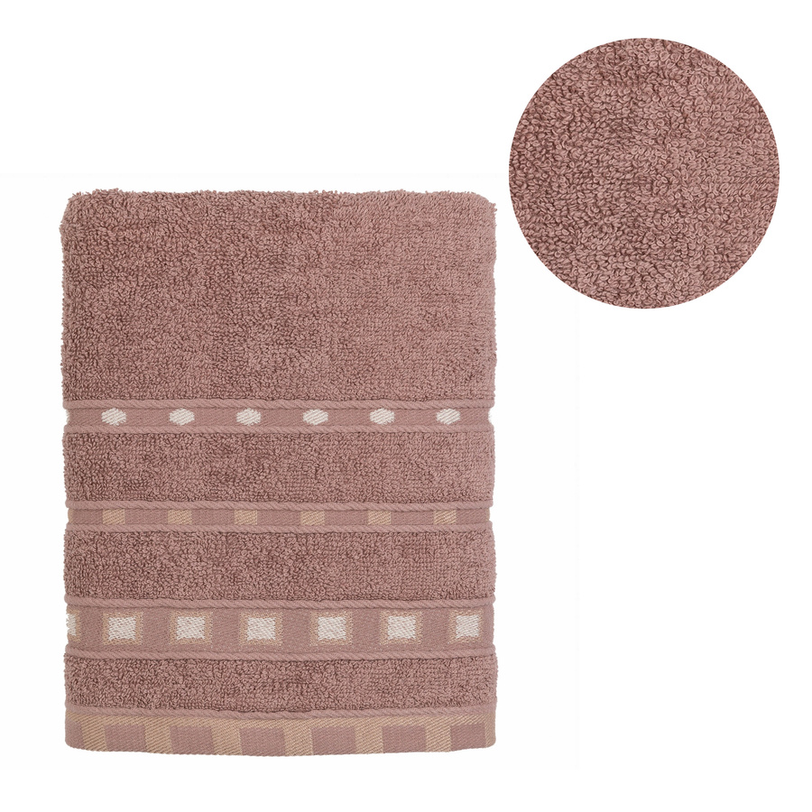 Ręcznik bawełniany Miss Lucy Michael Basic 30x50 cm taupe