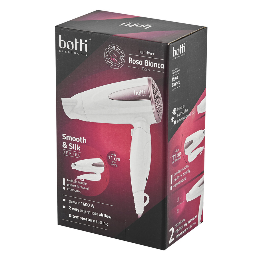 Suszarka do włosów Botti Rosa Bianca Doris 1600 W