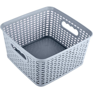 Koszyk Praktyczna Rattan Classic niebieski kwadratowy 4,5 l