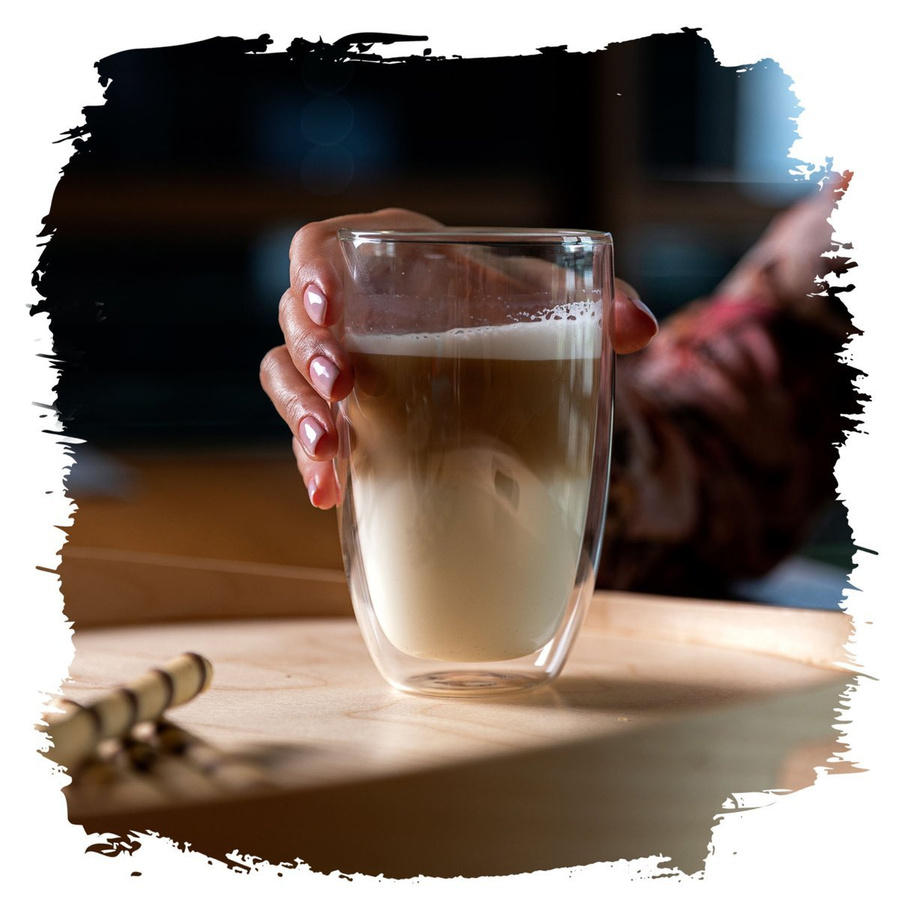 Zestaw 6 sztuk Szklanki termiczne double wall Florina Malachit 450 ml