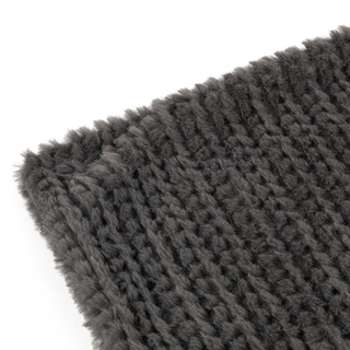 Poszewka dekoracyjna Miss Lucy Mira 40x40 cm szara