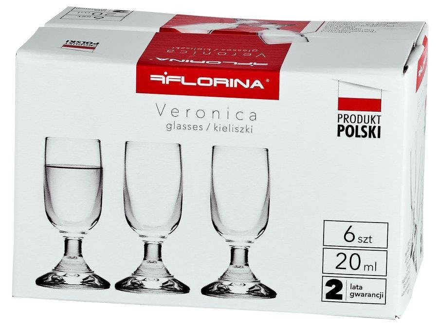 Kieliszki do wódki Florina Veronica 20 ml 6 Szt