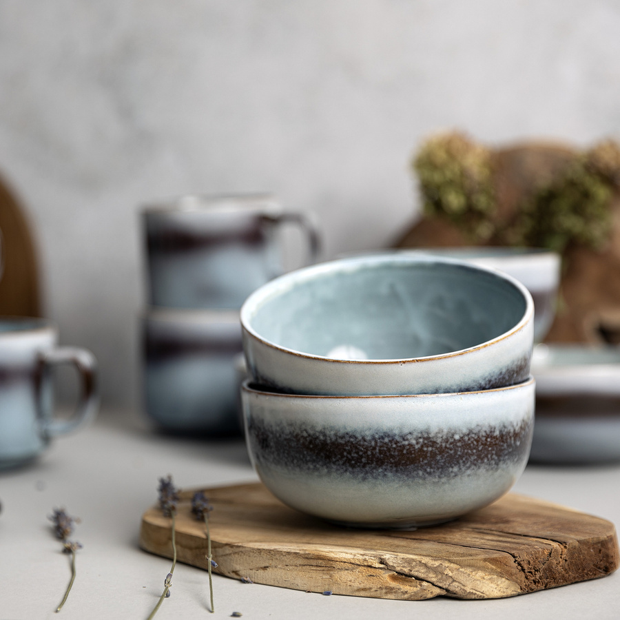 Salaterka ceramiczna Florina Moon Dust Brown 14 cm