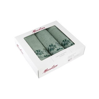 Komplet ręczników Miss Lucy Selva 3-elementowy jasna zieleń