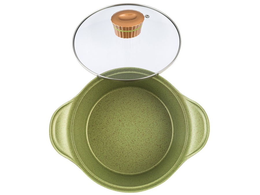 Garnek aluminiowy Florina Forest z pokrywką 24 cm 4 l