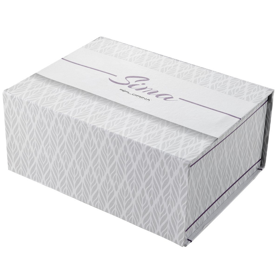 Filiżanki porcelanowe ze spodkami Sima Florina 220 ml 2 sztuki