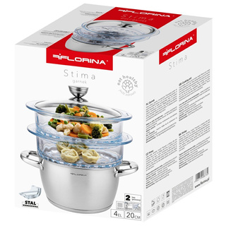 Garnek do gotowania na parze Florina Stima 20 cm 4 elementy