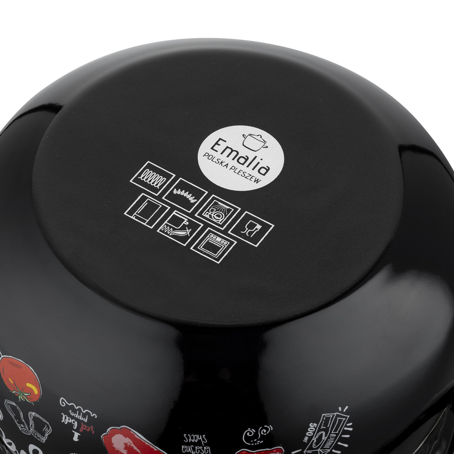Zestaw garnków emaliowanych Emalia Polska Pleszew Lasagna