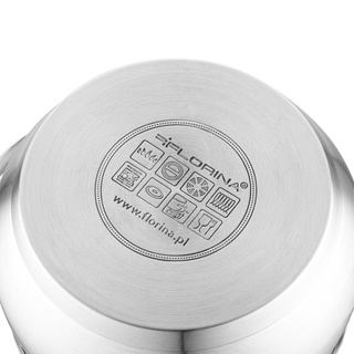 Komplet garnków nierdzewnych Florina Alex satyna 6-elementowy