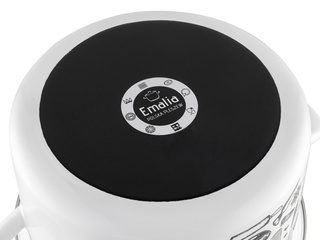 Garnek emaliowany prosty Kitchen White 22cm 5,3l