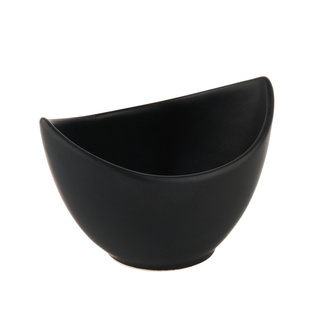 Miseczki do dipów na bambusowej podstawce Florina Adria 3 sztuki czarne