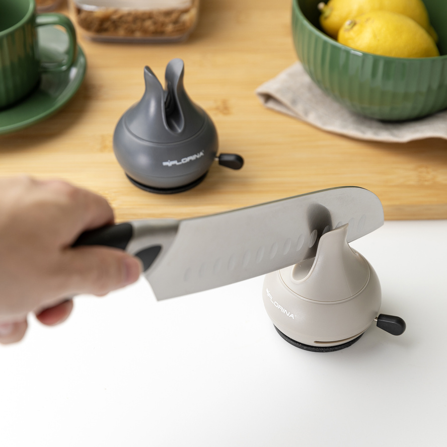 Ostrzałka kuchenna do noży Florina Sharp szara