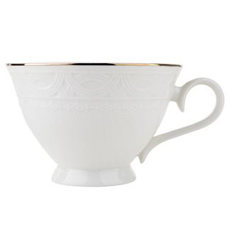 Filiżanki porcelanowe ze spodkami Sima Florina 220 ml 2 sztuki