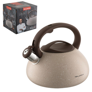 Czajnik nierdzewny na indukcję i gaz Florina Lava 2,5 l beżowy