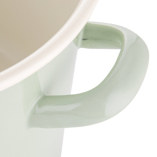 Garnek emaliowany Emalia Polska Pleszew 16 cm zielony