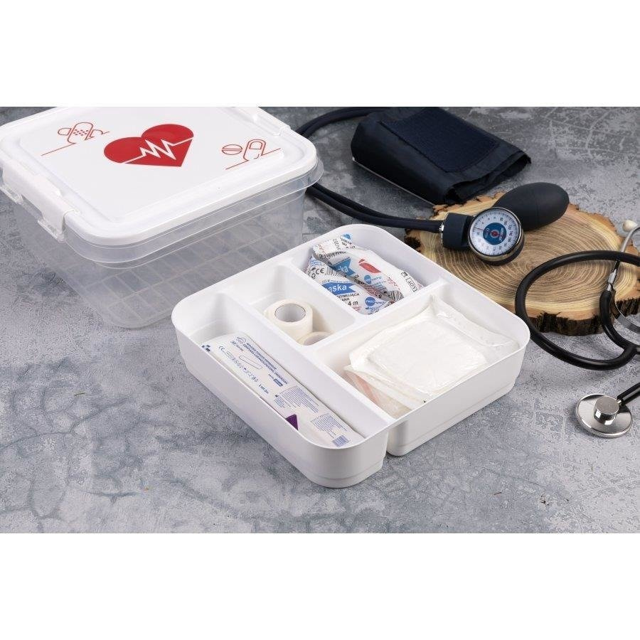 Organizer pojemnik na leki Praktyczna 25 x 26 x 11 cm