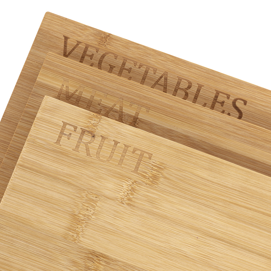 Zestaw 3 kuchennych desek bambusowych Florina Diego