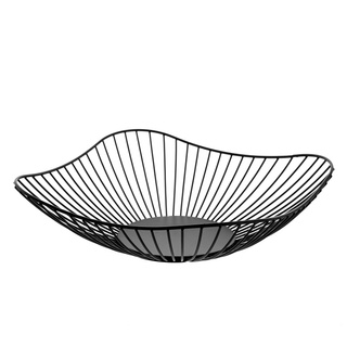 Metalowy kosz na owoce Florina 25,5 x 7 cm czarny