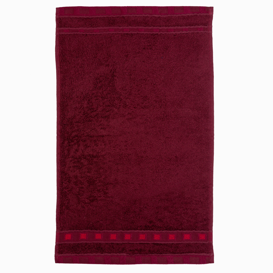 Ręcznik bawełniany Miss Lucy Michael Basic 30x50 cm bordowy