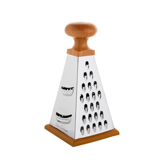 Tarka Florina Koryna czworobocza ze stali nierdzewnej skośna drewno 20 cm