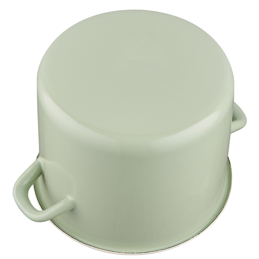 Garnek emaliowany Emalia Polska Pleszew Forte zielony 5l