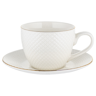 Filiżanka porcelanowa ze spodkiem Florina Tiffany 250 ml
