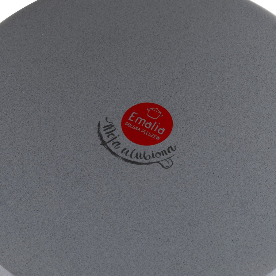 Kubek emaliowany prosty Emalia Polska Pleszew Porcini 12cm 1,24 l