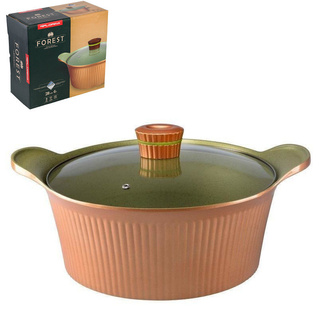 Garnek aluminiowy Florina Forest z pokrywką 28 cm 6 l