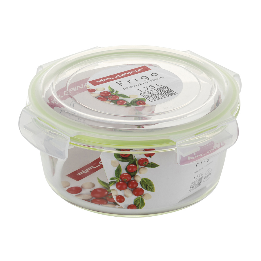 Pojemnik do żywności Florina Frigo szklany 1750 ml okrągły