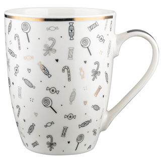 Kubek porcelanowy Florina Winter Glam 340 ml