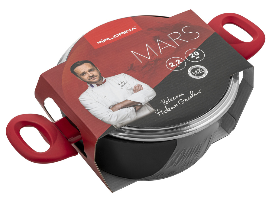 Garnek aluminiowy Mars 20 cm 2,2 l