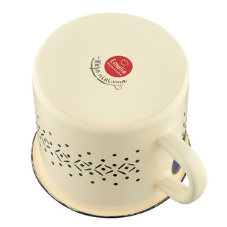 Kubek emaliowany z wylewką na indukcję Emalia Polska Pleszew Nordic 1,24 l