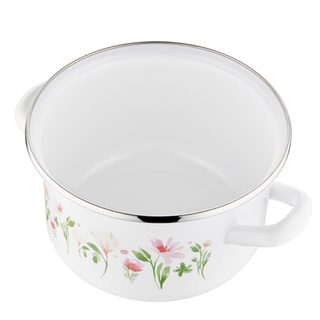 Garnek emaliowany Emalia Polska Pleszew Spring 16 cm 2 l