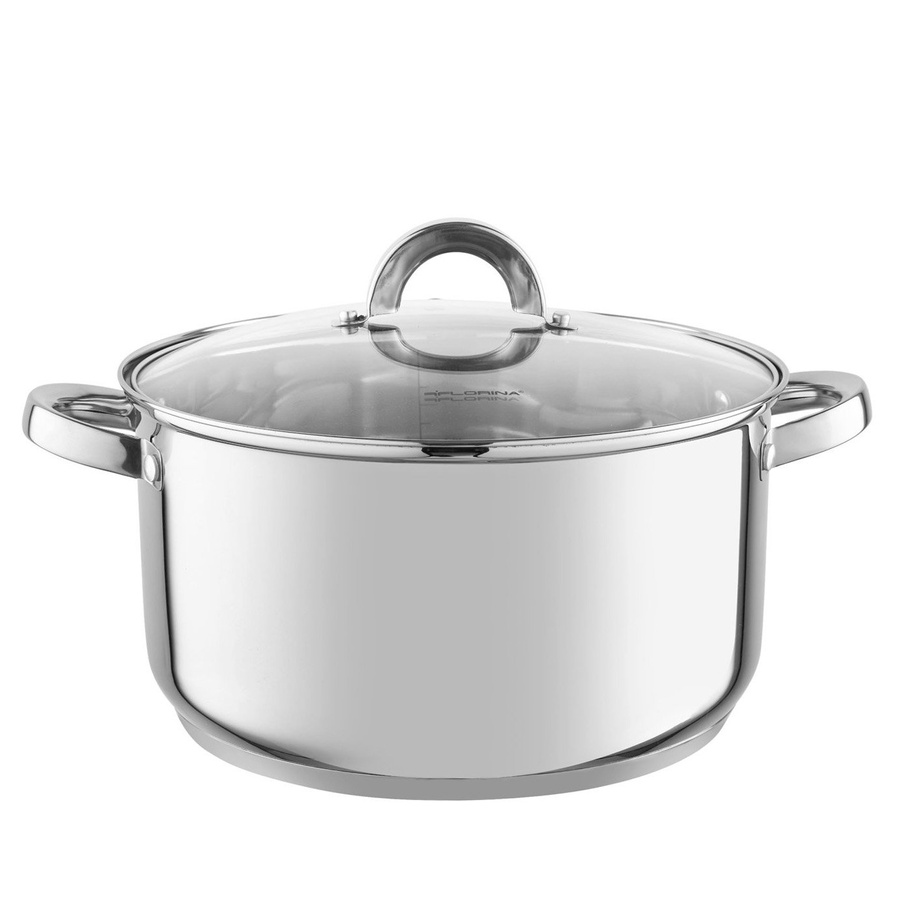 Garnek ze stali nierdzewnej z pokrywką Florina Claude 26 cm 7,25 l