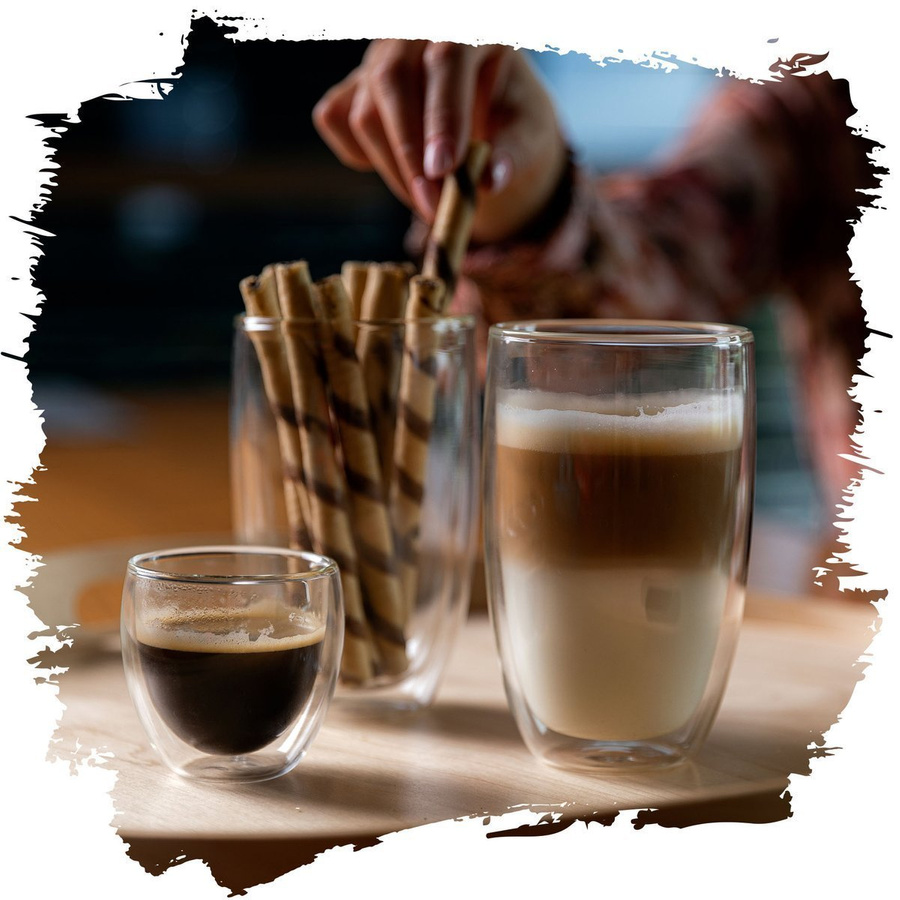 Zestaw 6 sztuk Szklanki termiczne double wall Florina Malachit 450 ml