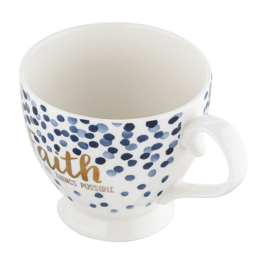 Kubek porcelanowy na nóżce Florina Mare Faith 440 ml