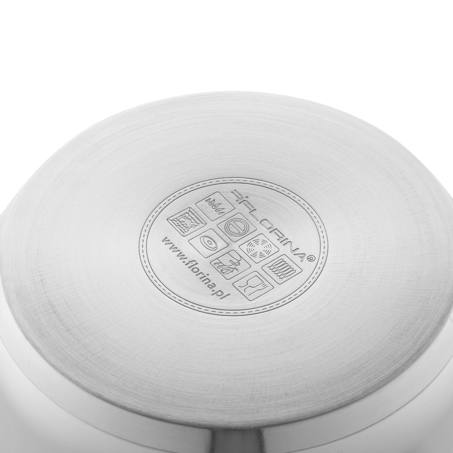 Komplet garnków ze stali nierdzewnej Florina z termometrem Pablo 8 elementów