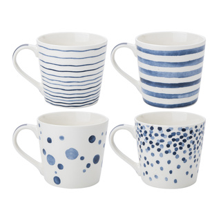 Kubek porcelanowy Florina Sara Blue 400 ml mix dekoracji