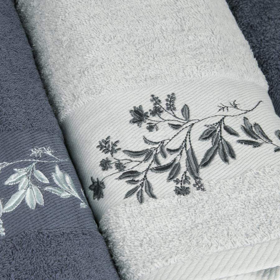 Komplet ręczników Miss Lucy Abbienti 6-elementowy niebieski jasnoszary