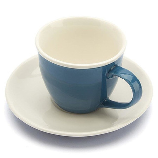 Filiżanka ze spodkiem Florina Mono 240 ml niebieska