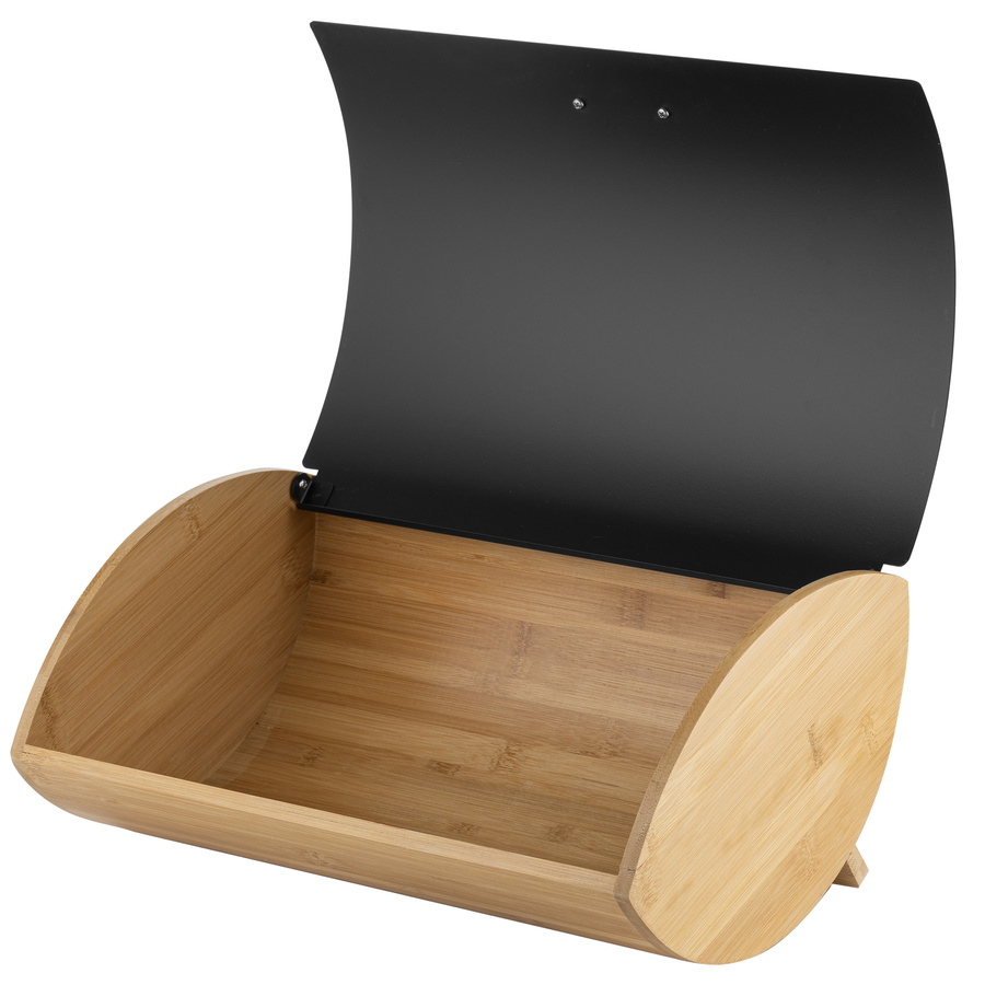 Zestaw kuchenny chlebak i 3 pojemniki na kawę herbatę cukier Florina Elegant czarny