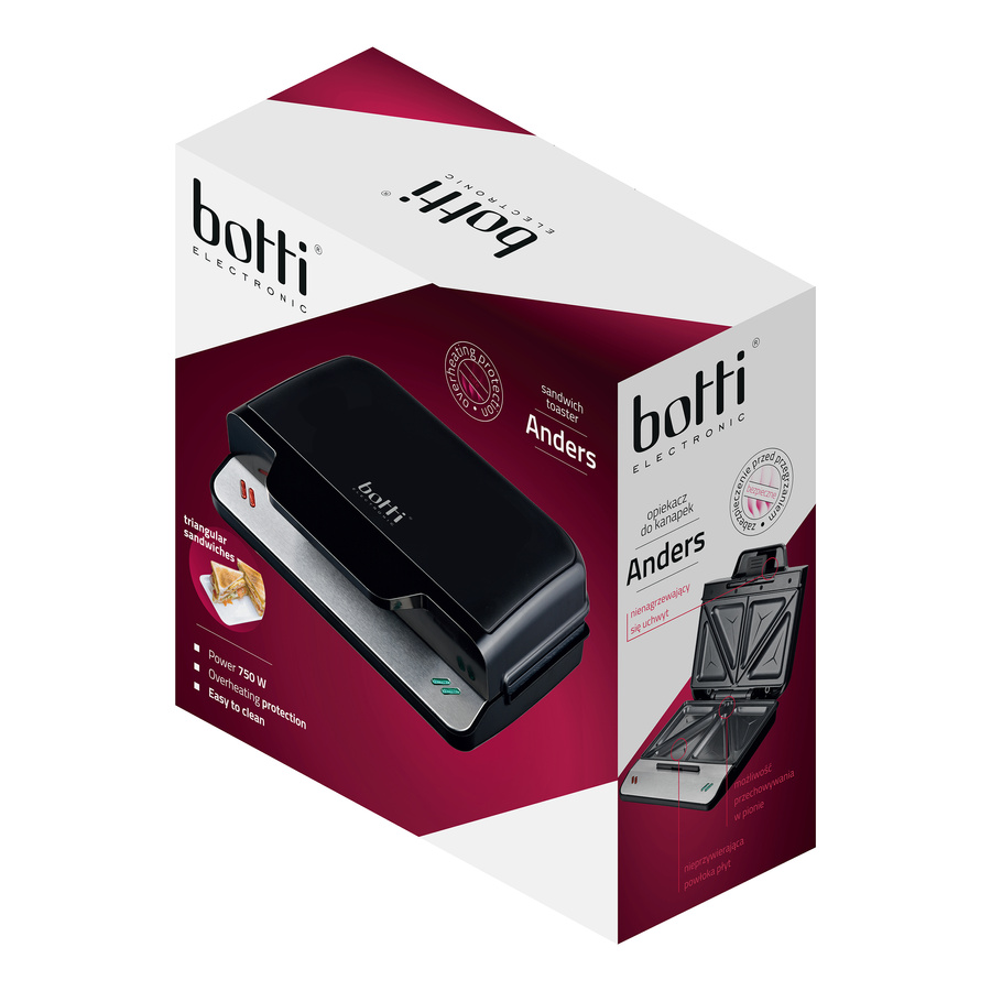 Opiekacz do kanapek Botti Electronic Anders
