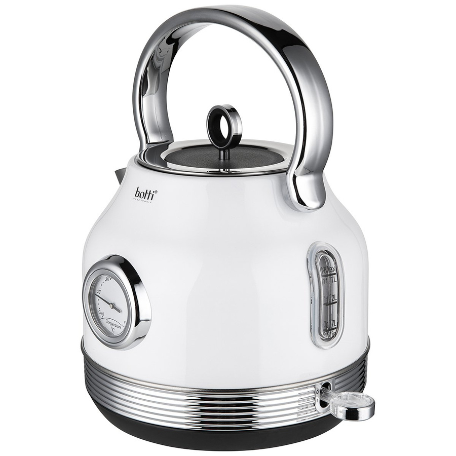 Czajnik elektryczny z termometrem Botti Electronic Royal 1,7 l biały